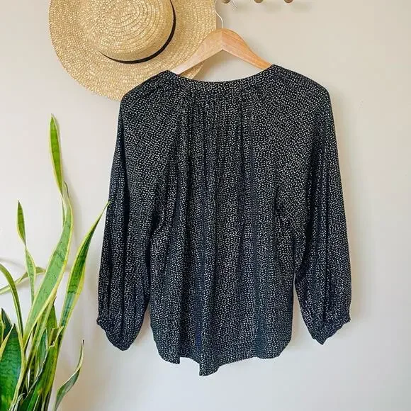 Velvet By Graham & Spencer Shirley Metallic Dot Print Blouse - Picture 4 of 6